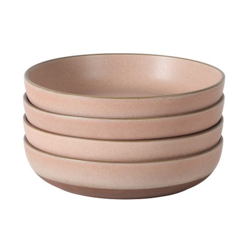 William Crest 4-Piece Reactive Glaze Stoneware Dinner Bowl Set