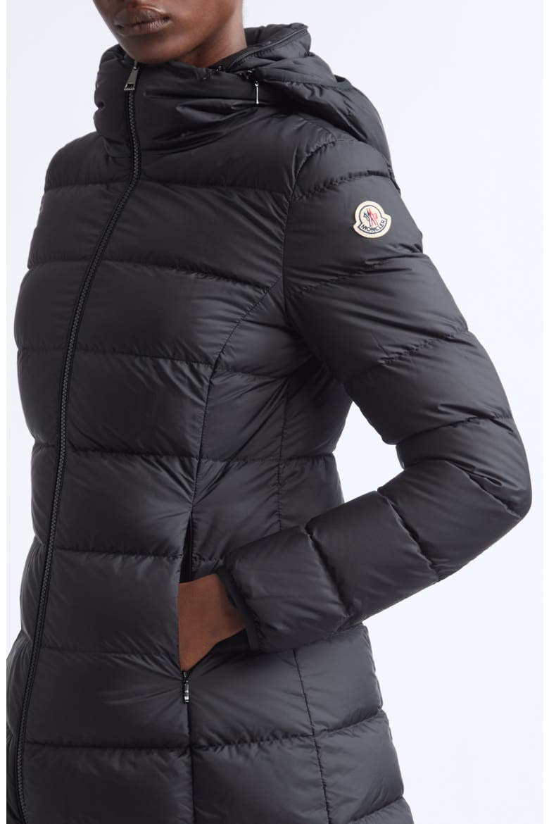 Gie Long Down Coat, Alternate, color, BLACK