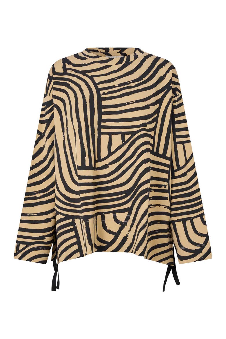 MaBidia Long Sleeve Jersey Top, Alternate, color, Travertine