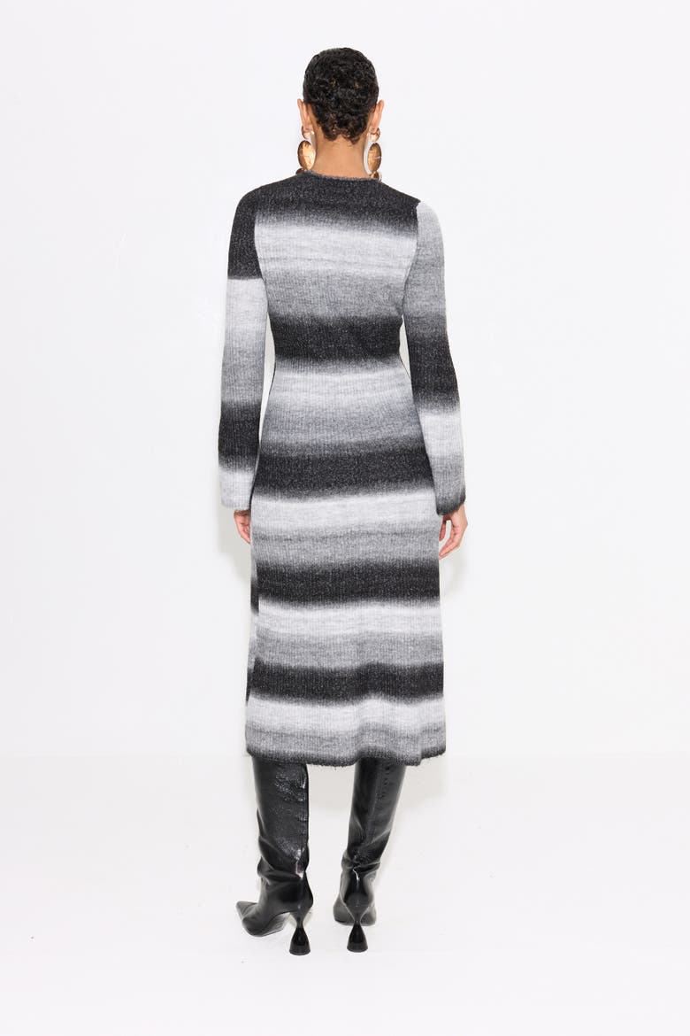 Axon Dress, Alternate, color, Black/Macadamia Multi