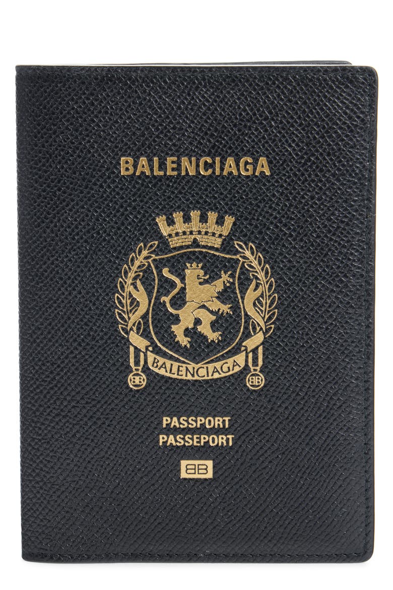 Passport Leather Vertical Bifold Wallet, Main, color, 1000 BLACK