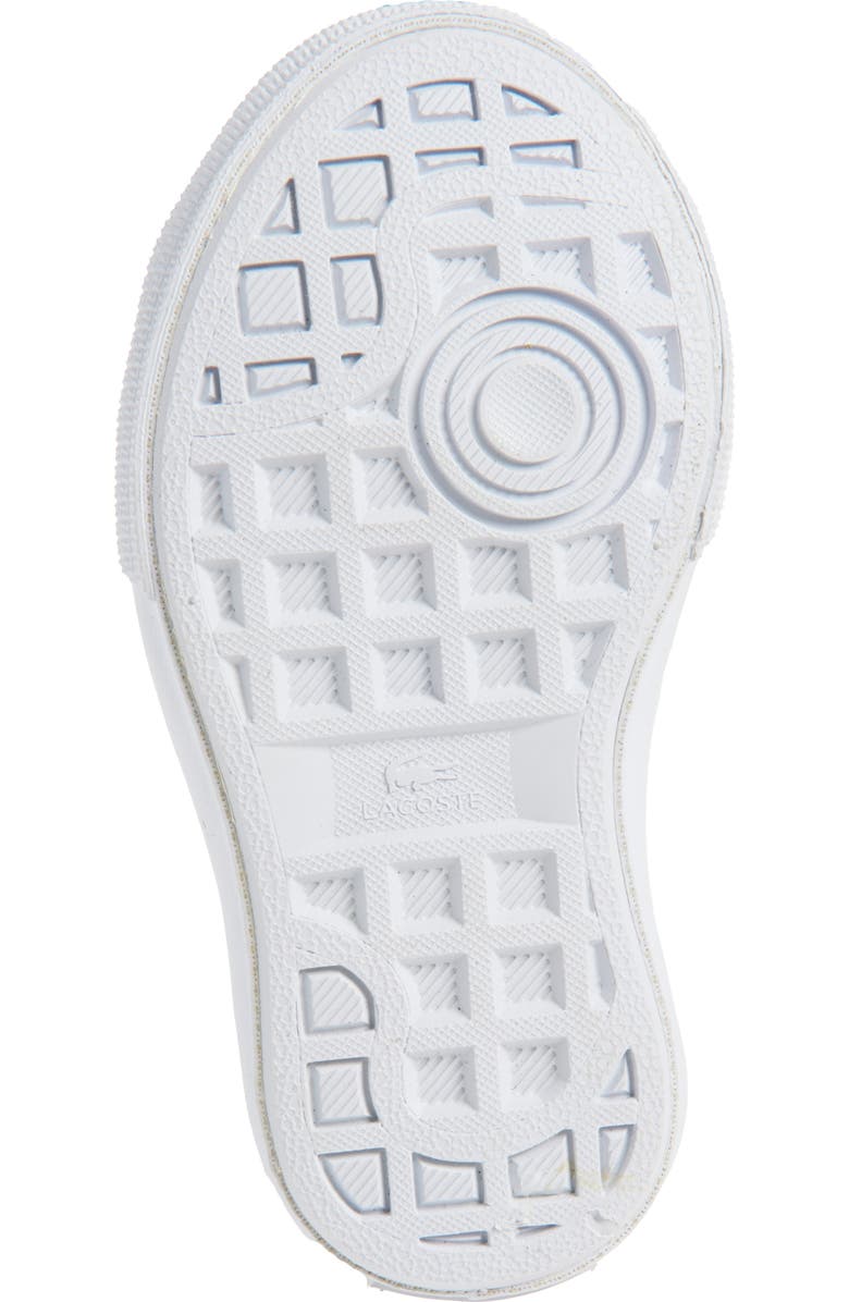 Lacoste Kids' Backcourt Sneaker, Alternate, color, Black/ White Canvas