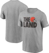 Nike Men's Nike Heathered Gray Cleveland Browns Hometown Collection The Land T-Shirt