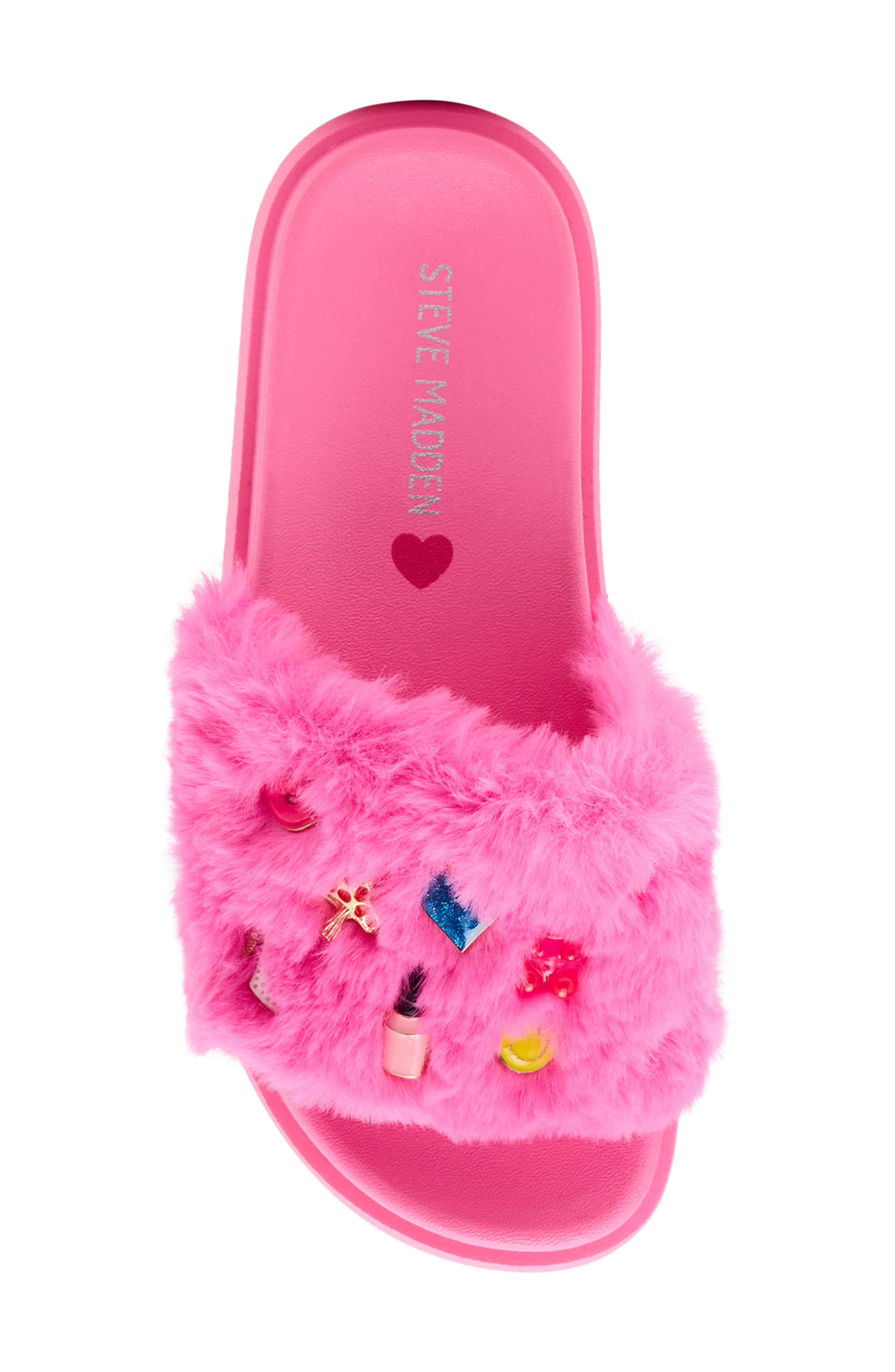 Steve Madden Kids' JDUMBO-R Faux Fur Slide Sandal | Nordstrom