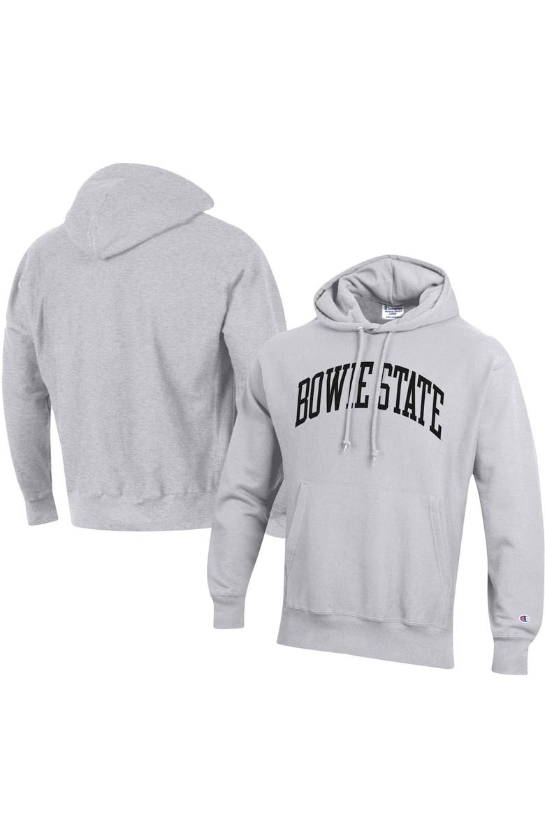 Champion Men's Champion Gray Bowie State Bulldogs Tall Arch Pullover Hoodie, Main, color, Gray
