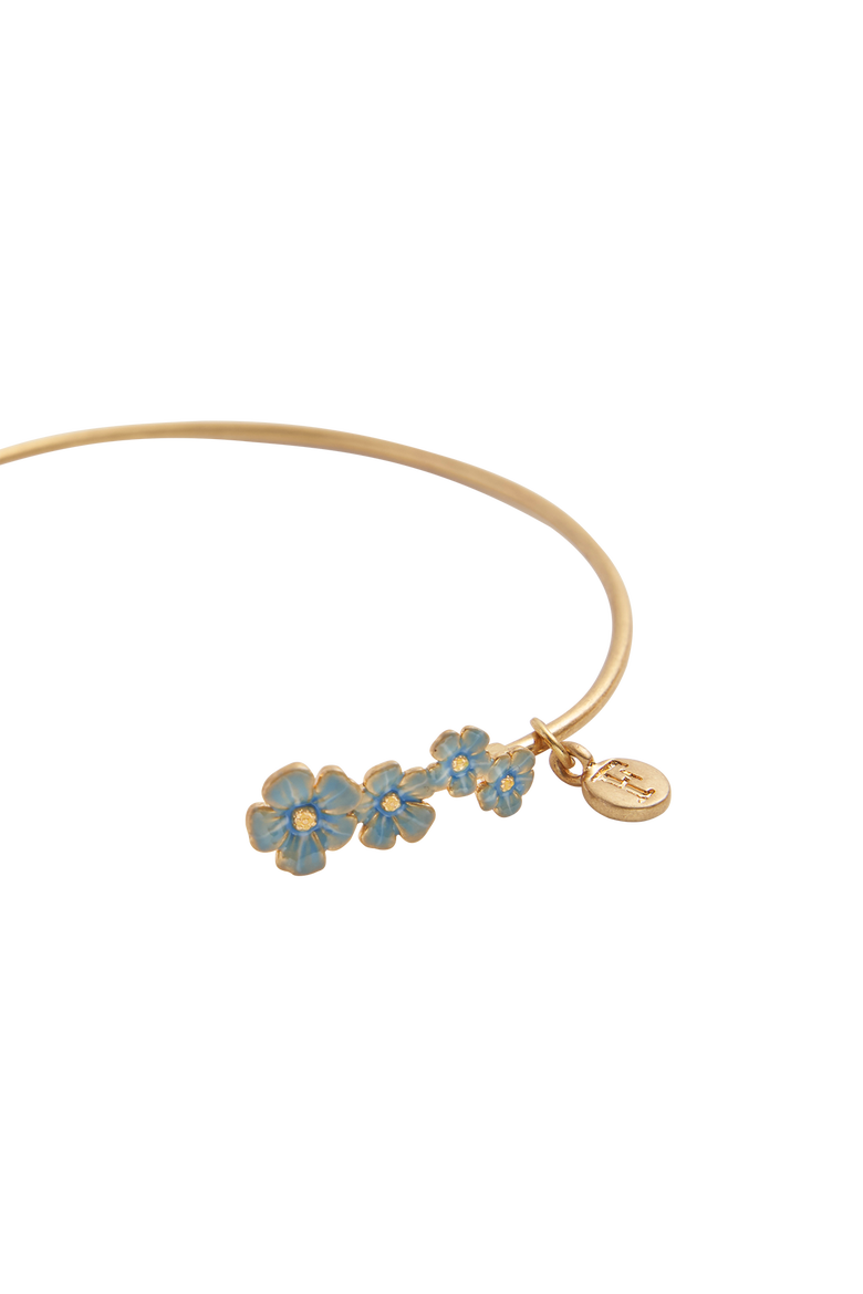 Forget-Me-Not Bangle, Alternate, color, Blue & Gold