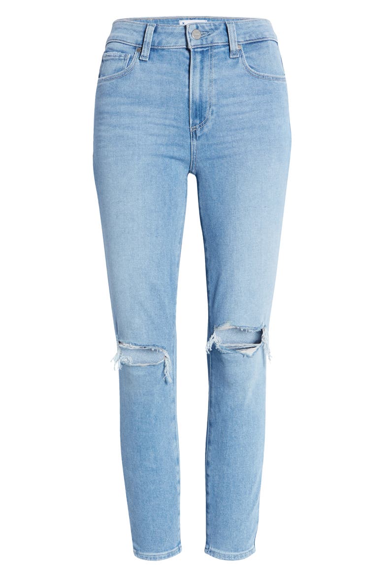 Hoxton Ripped High Waist Crop Skinny Jeans, Alternate, color, FIESTA DES