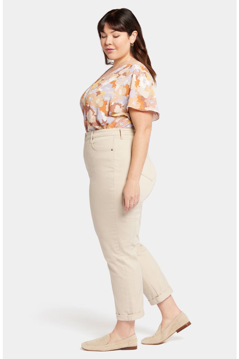 Margot High Waist Girlfriend Jeans, Alternate, color, FEATHER