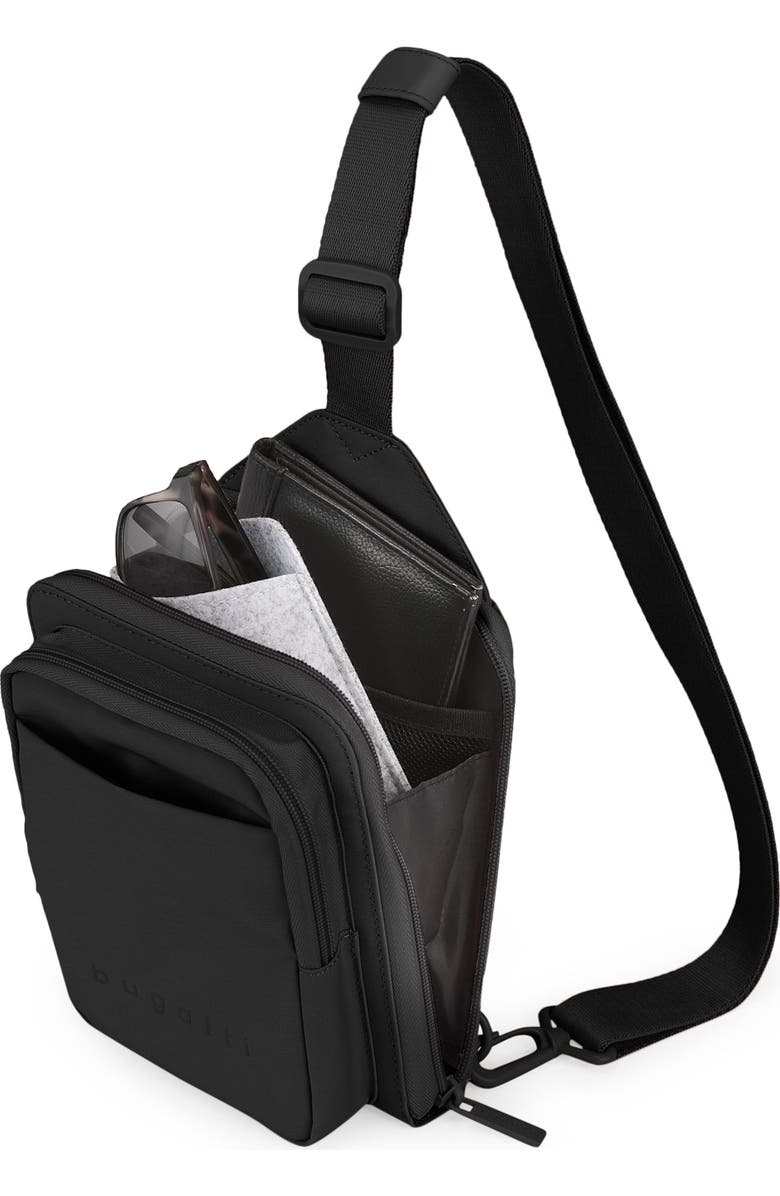 bugatti Downtown Essentials Sling Bag, Alternate, color, Black