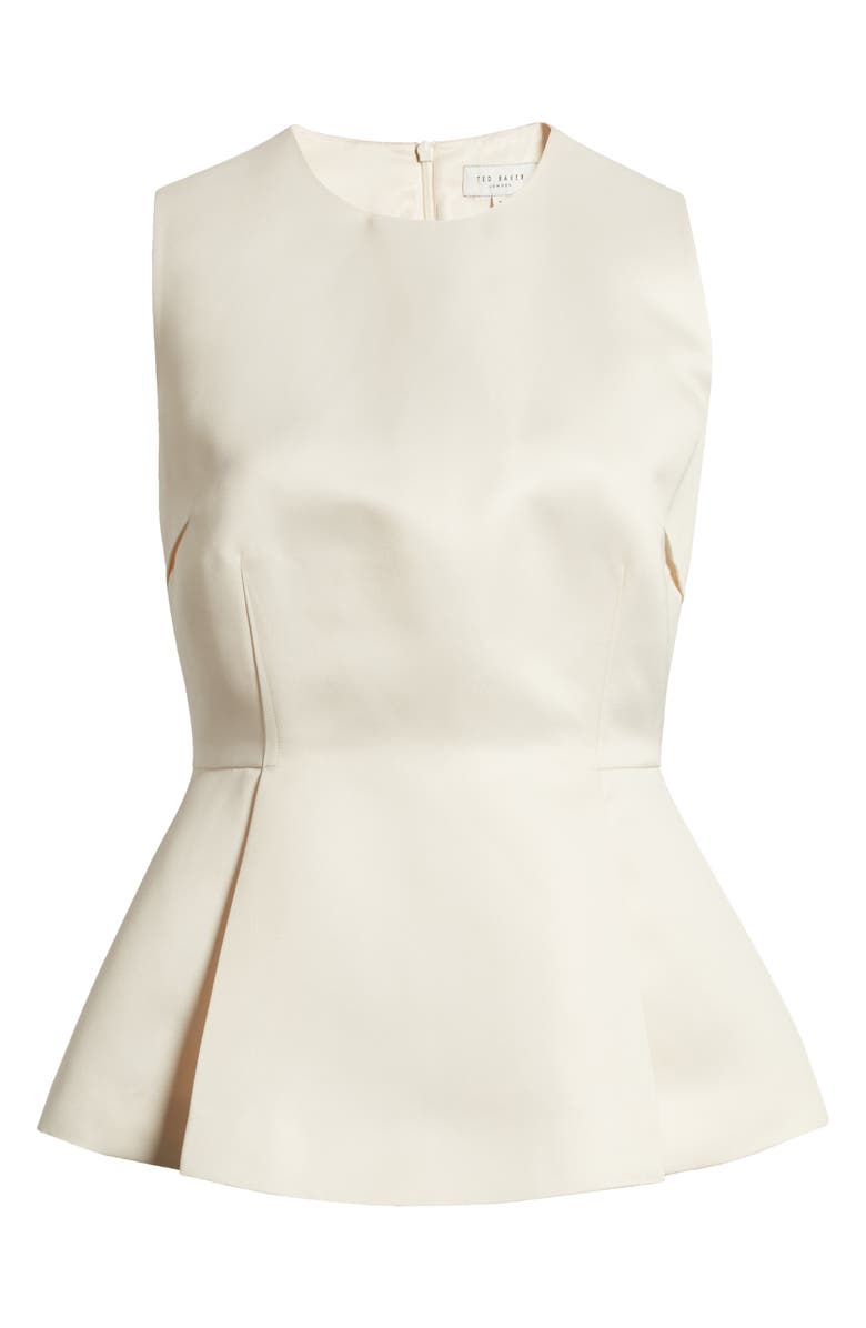Ted Baker London Akeni Sleeveless Peplum Top, Main, color, 