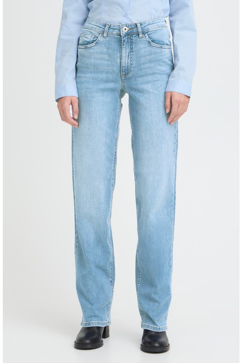 Twiggy Straight Leg Jeans, Main, color, LIGHT BLUE