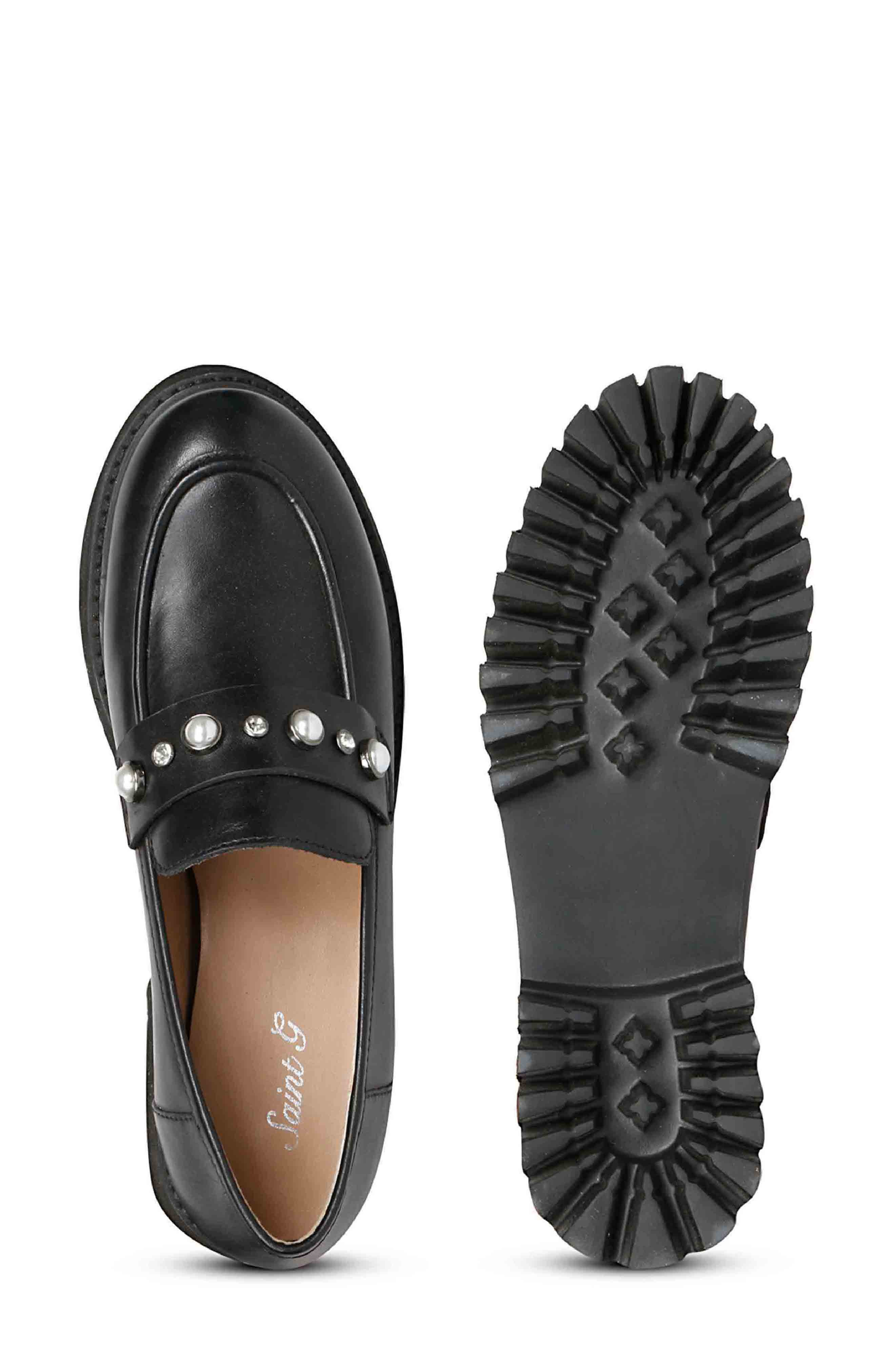 SAINT G Fern Platform Loafer, Alternate, color, Black