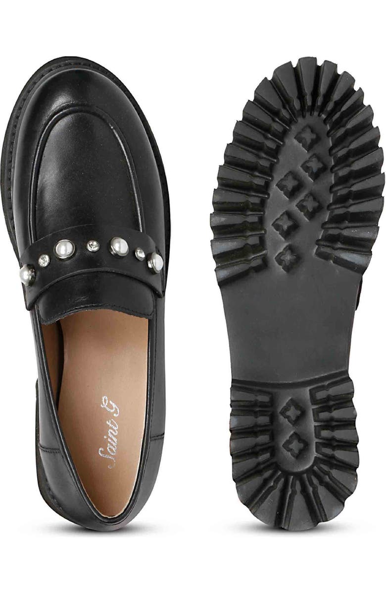 SAINT G Fern Platform Loafer, Alternate, color, Black