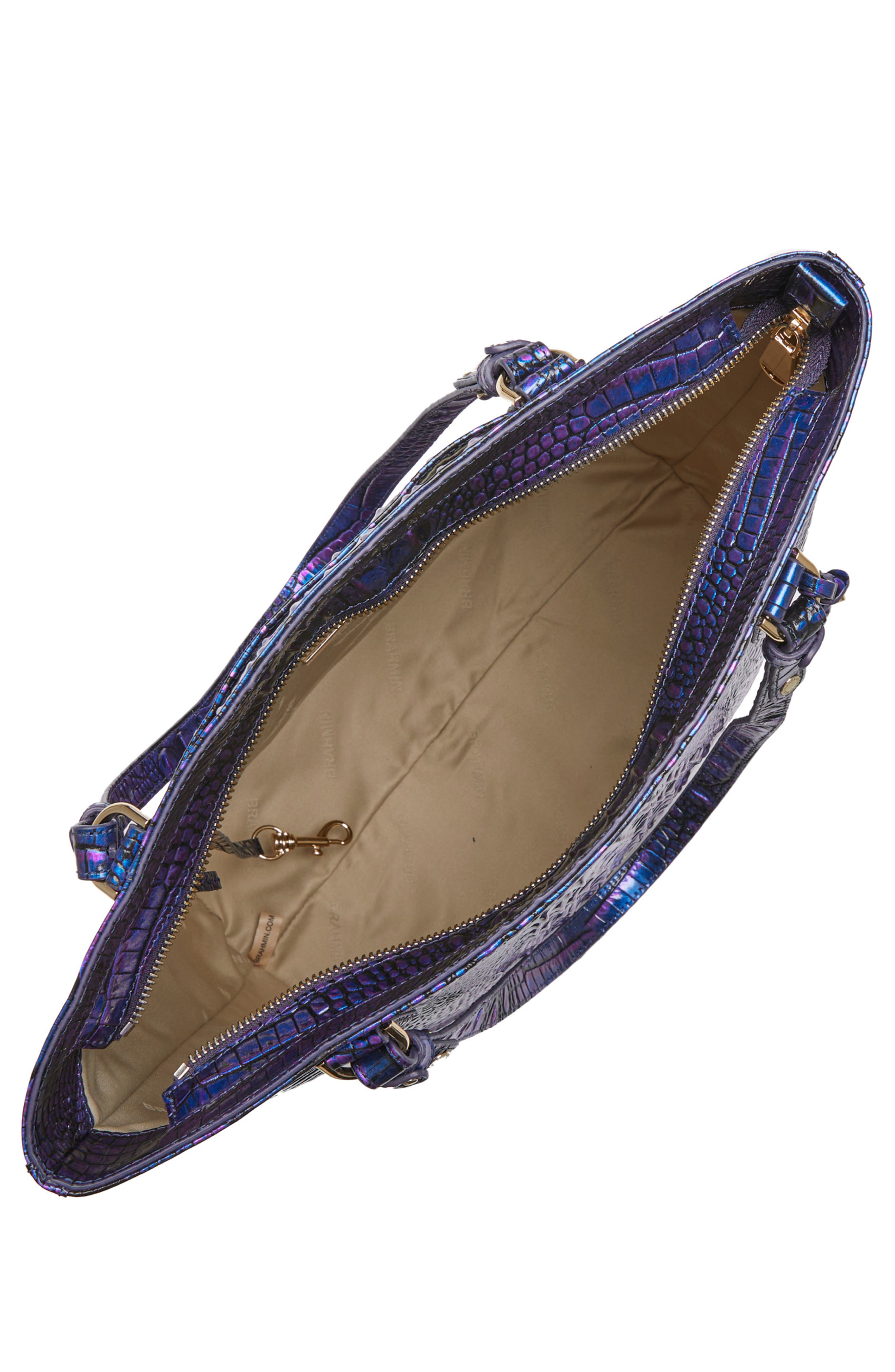 Brahmin Ezra Croc Embossed Leather Tote, Alternate, color, 