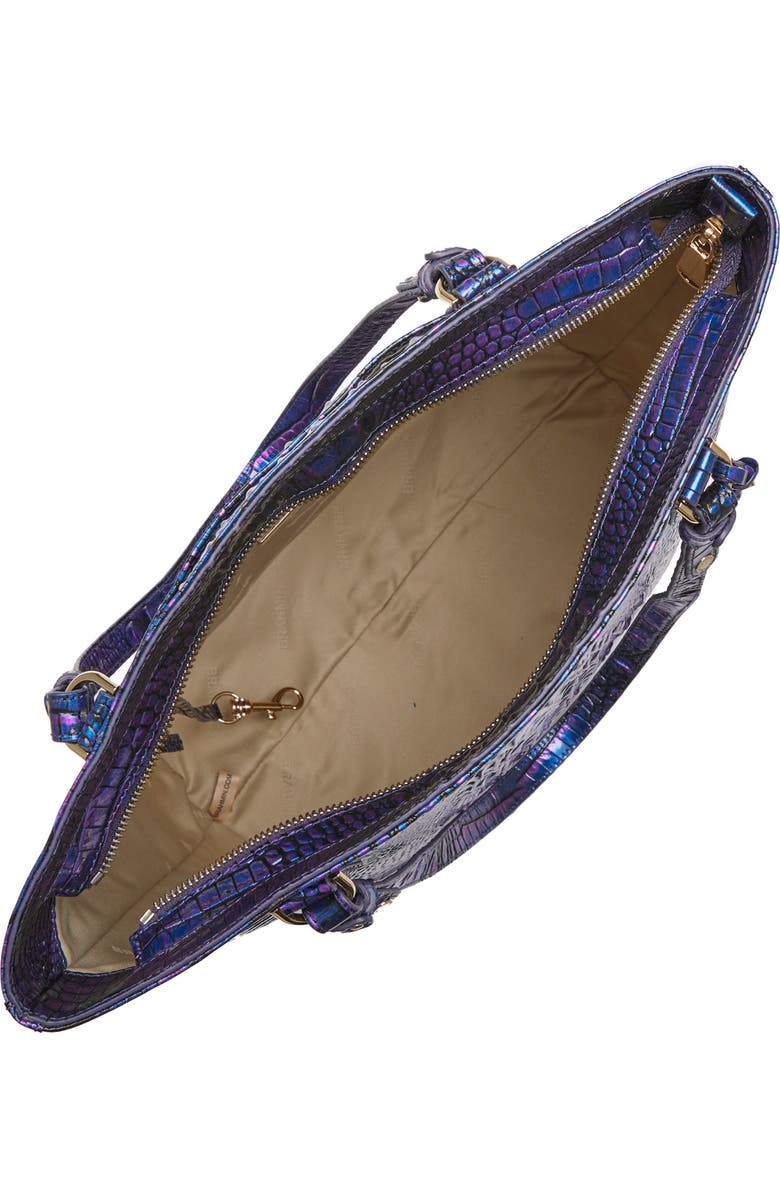 Brahmin Ezra Croc Embossed Leather Tote, Alternate, color,