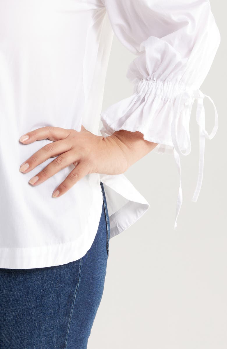 HARSHMAN Moana V-Neck Button-Up Shirt, Alternate, color, 