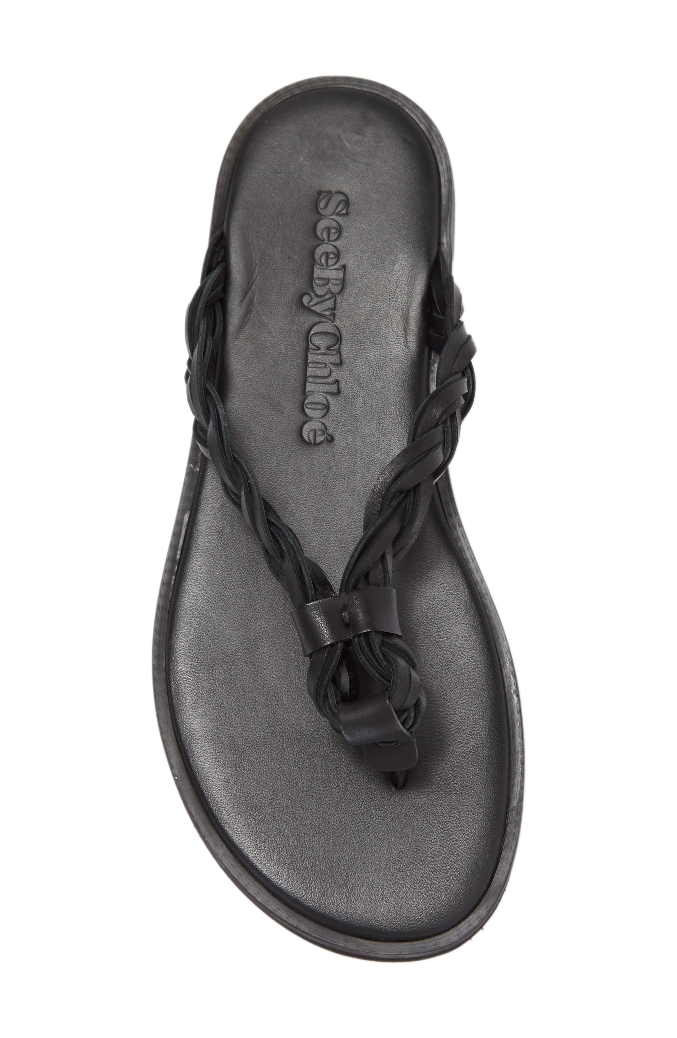 See by Chloé Braided Strap Sandal, Alternate, color, 