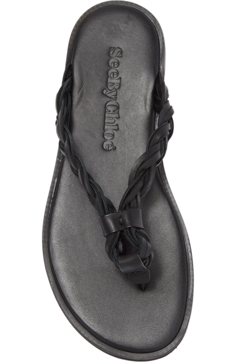 See by Chloé Braided Strap Sandal, Alternate, color,