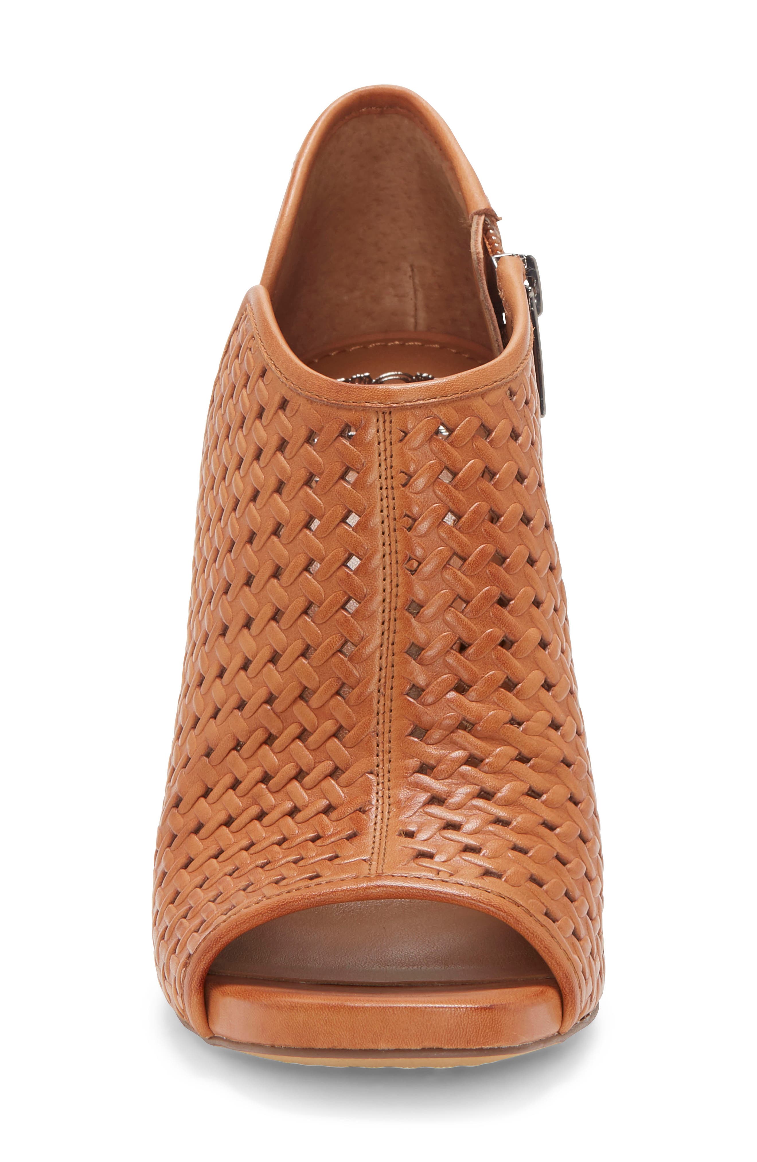 Vince Camuto Prisha Perforated Open Toe Bootie, Alternate, color, 