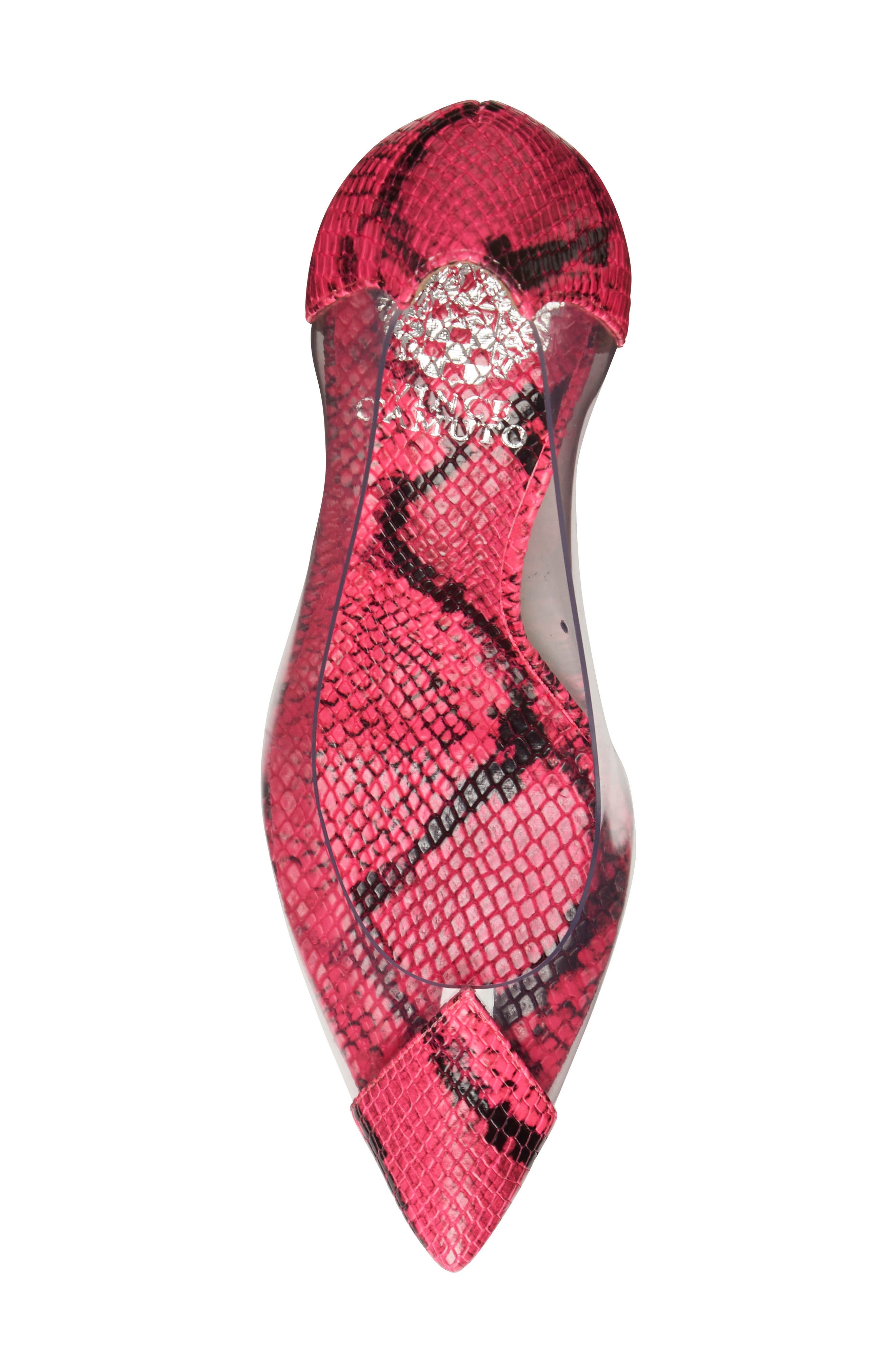 Vince Camuto Poised Cap Toe Clear Pump, Alternate, color, 