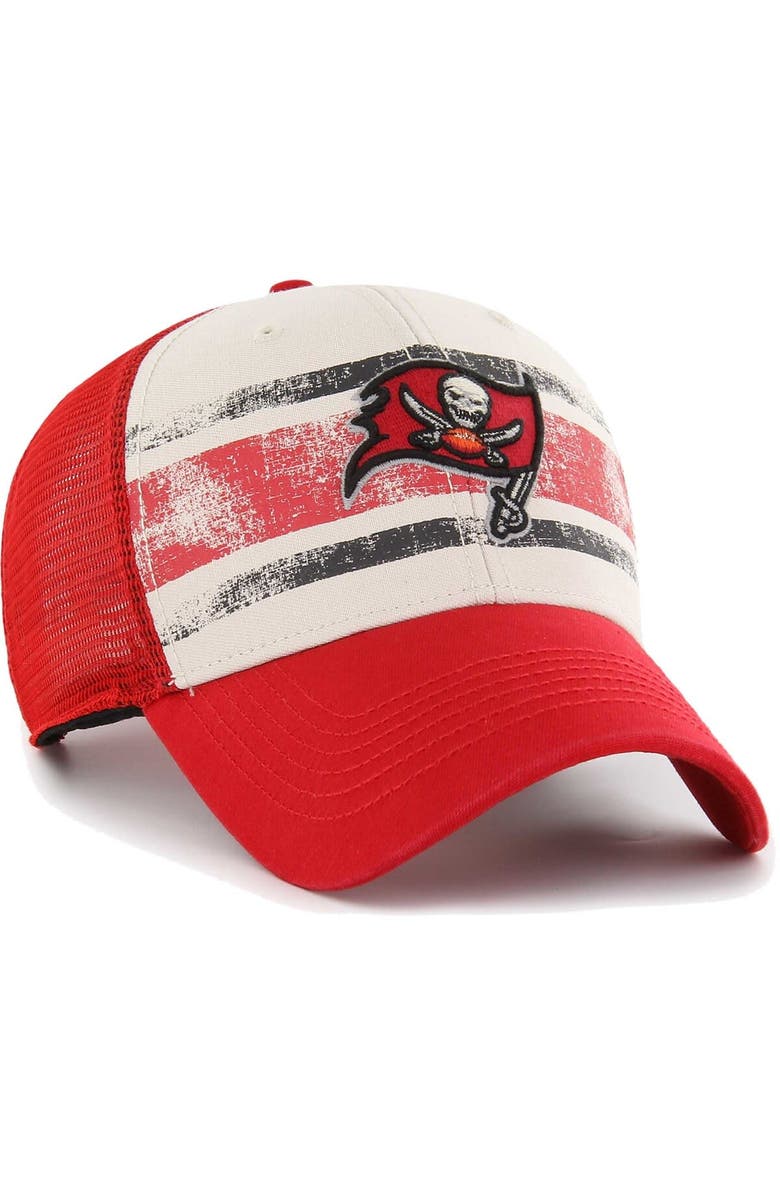 '47 Men's '47 Cream Tampa Bay Buccaneers Breakout MVP Trucker Adjustable Hat, Alternate, color, Cream
