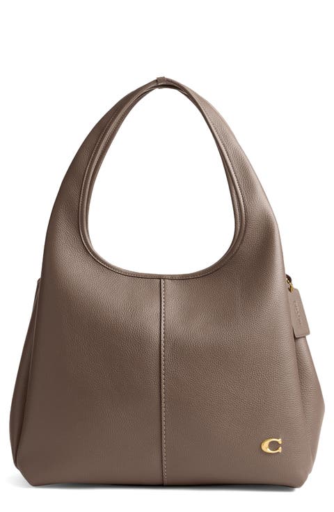 Lana Polished Pebble Leather Shoulder Bag