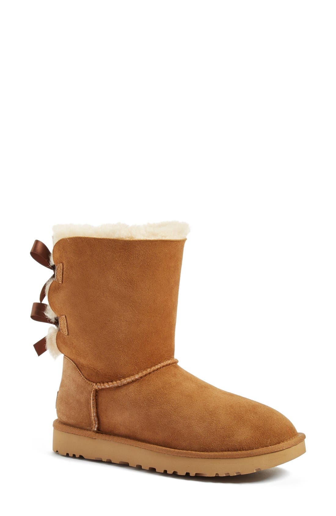 orange uggs with bows