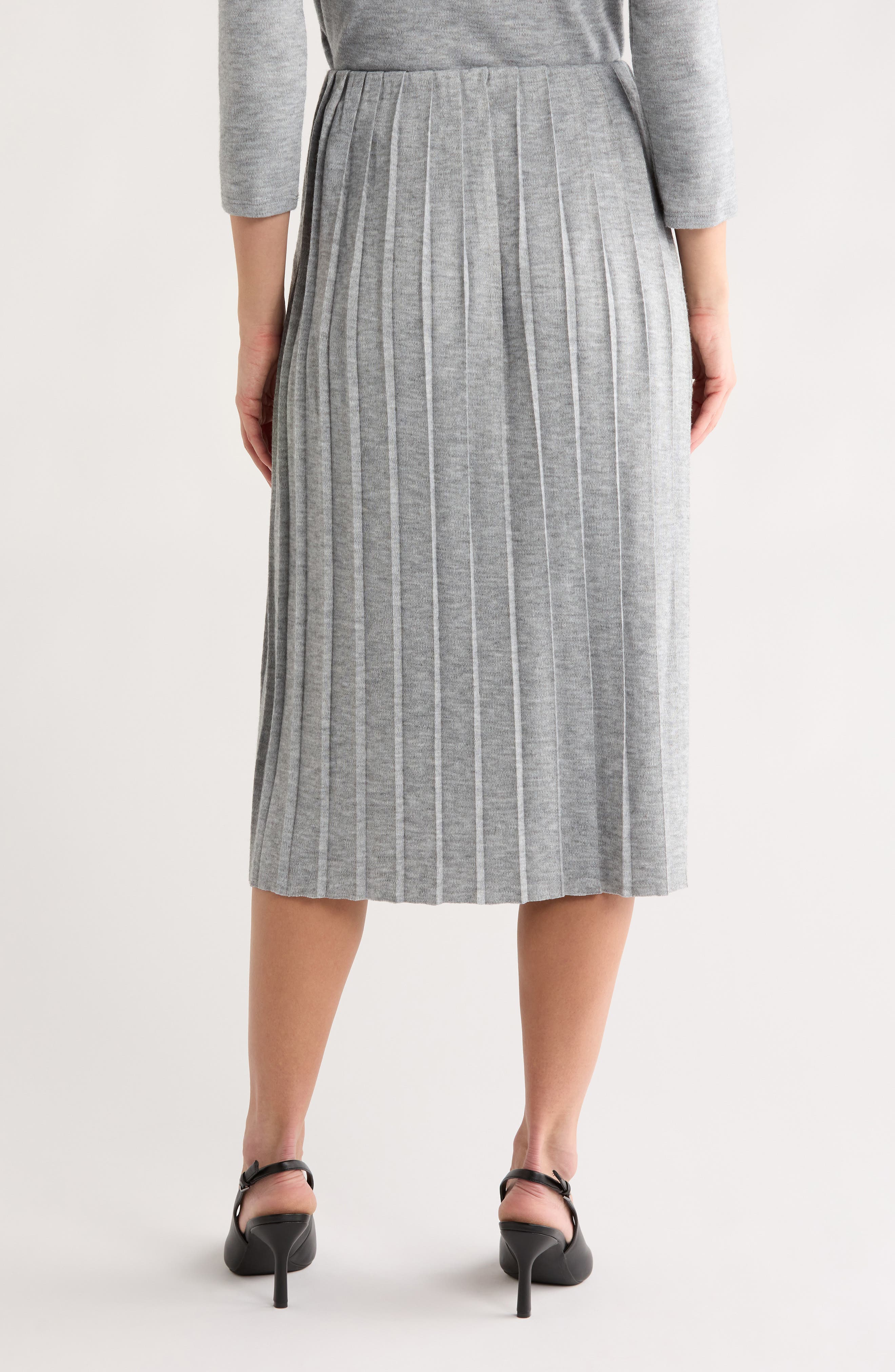 Pleated Midi Skirt - image 2