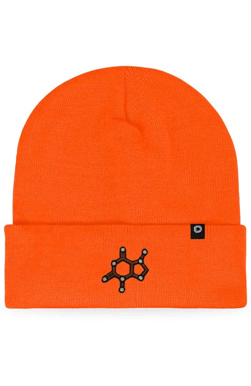 Dalix Molecule Beanie In Neon Orange