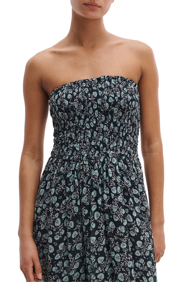 rag & bone Hallie Floral Print Sleeveless Maxi Dress, Alternate, color, Sal Floral