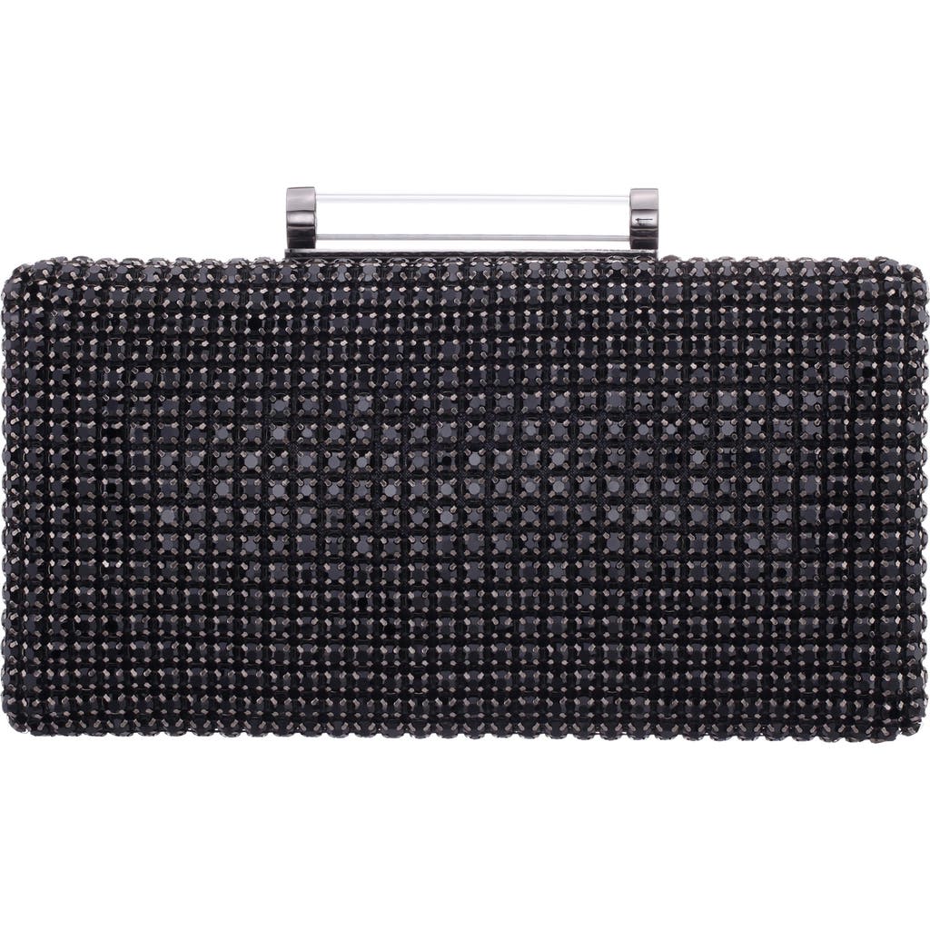 Nina Gracious Crystal Clutch in Black at Nordstrom