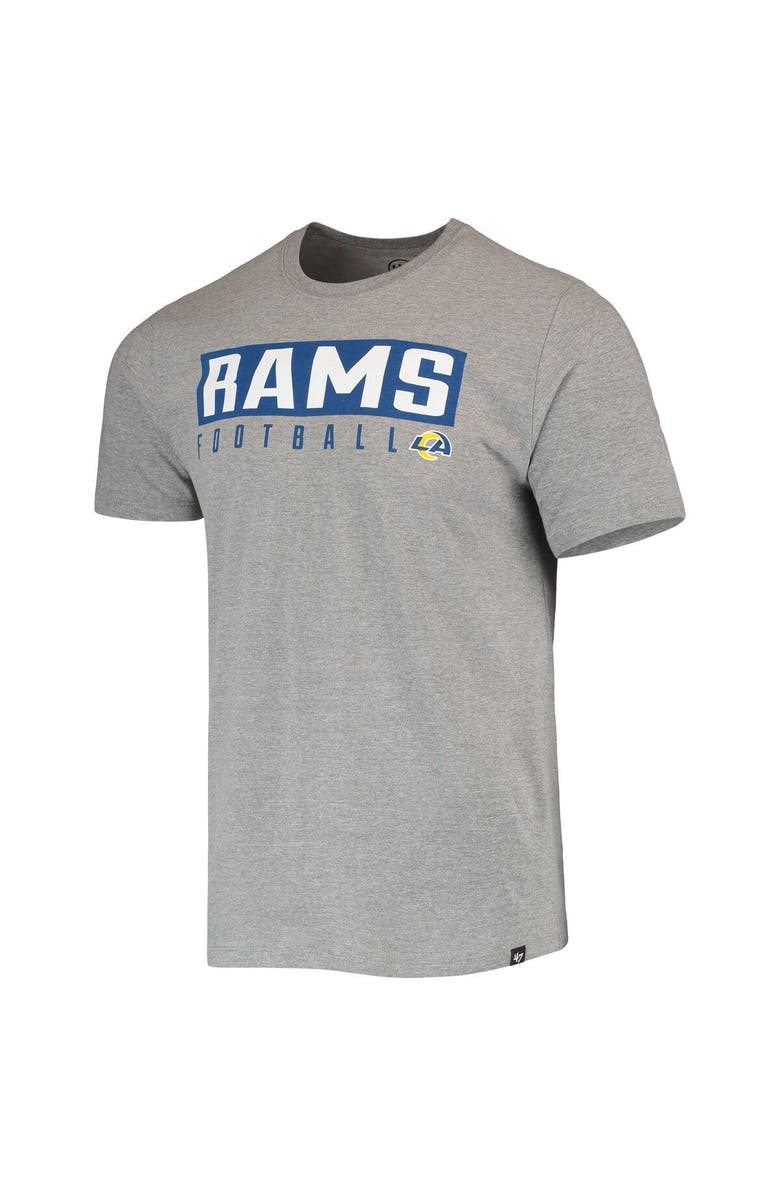 '47 Men's '47 Gray Los Angeles Rams Major Super Rival T-Shirt, Alternate, color, Gray