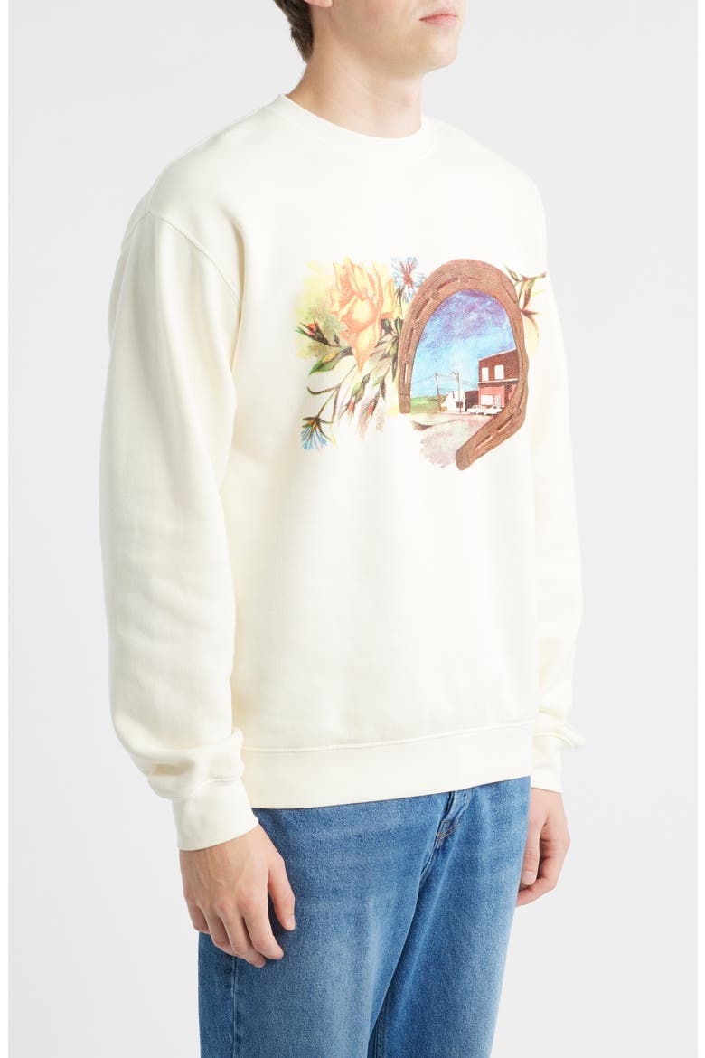 Everyone's in Love with You Cotton Graphic Sweatshirt, Alternate, color, BONE