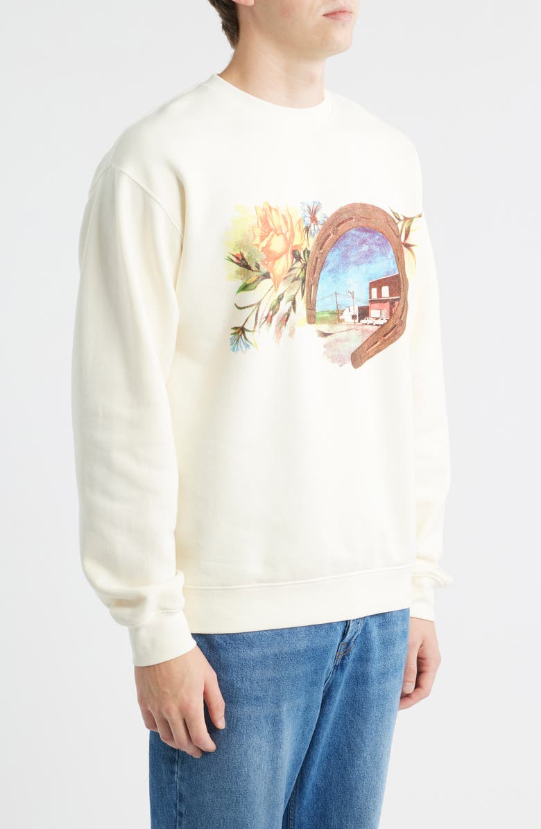 ONE OF THESE DAYS Everyone's in Love with You Cotton Graphic Sweatshirt, Alternate, color, Bone