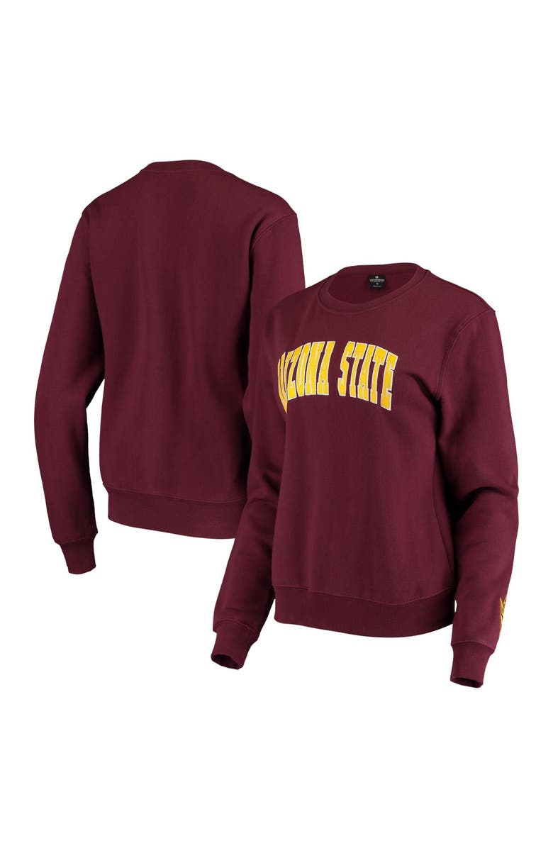 COLOSSEUM Women's Colosseum Maroon Arizona State Sun Devils Campanile Pullover Sweatshirt, Main, color, Maroon