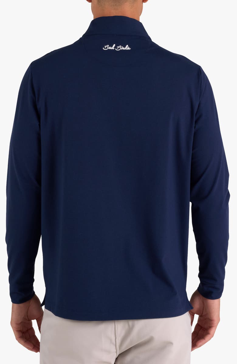 Bad Birdie Velocity Performance Quarter Zip Pullover, Alternate, color, Dark Navy