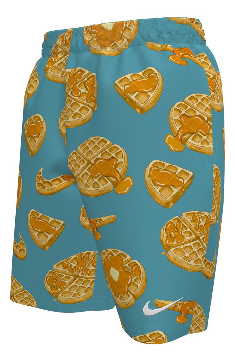 Nike Kids' 7-Inch Volley Swim Trunks, Alternate, color, Dusty Cactus