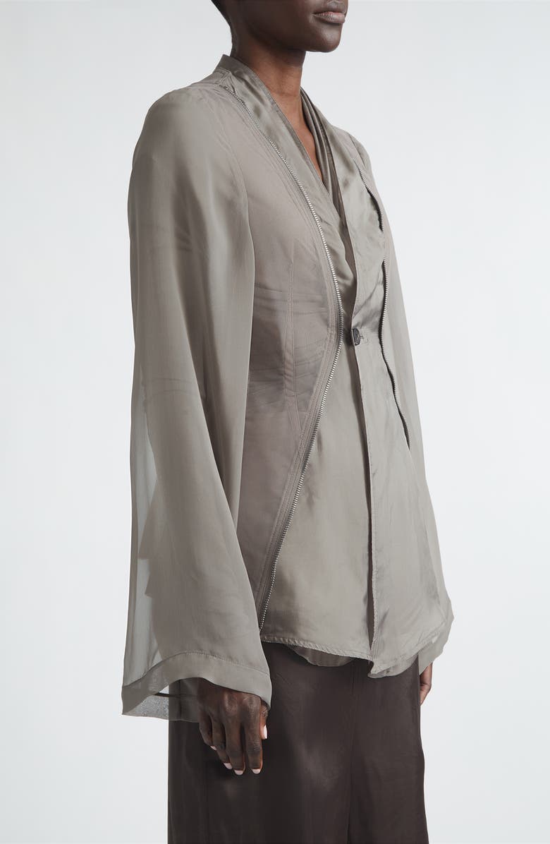Rick Owens Temple Stag Jacket, Alternate, color, Dust