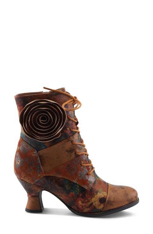 L'artiste By Spring Step Roselia Lace-up Boot In Multi