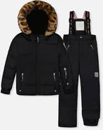 Deux par Deux Play Faux Fur Jacket & Pants Two Piece Snowsuit