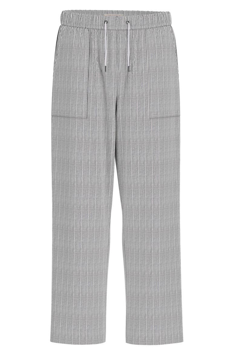 Stripe Drawstring Pants, Alternate, color, DARK GREY