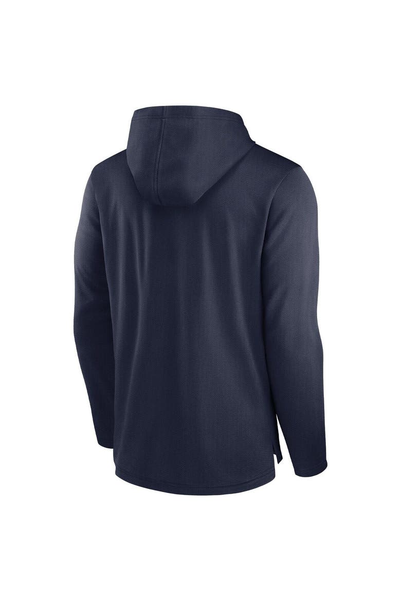 Men's Nike Navy Seattle Seahawks Lightweight Performance Hooded Long Sleeve T-Shirt, Alternate, color, Navy