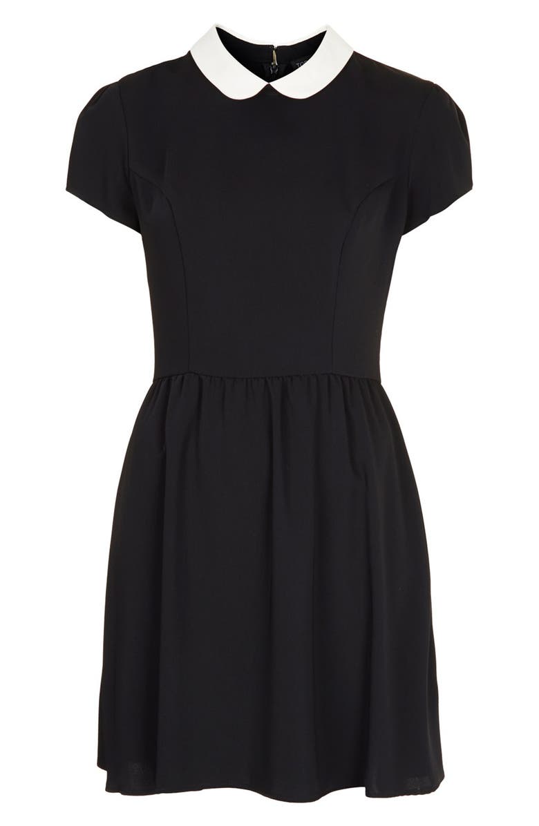 Topshop 'Florence' Peter Pan Collar Dress, Main, color, 