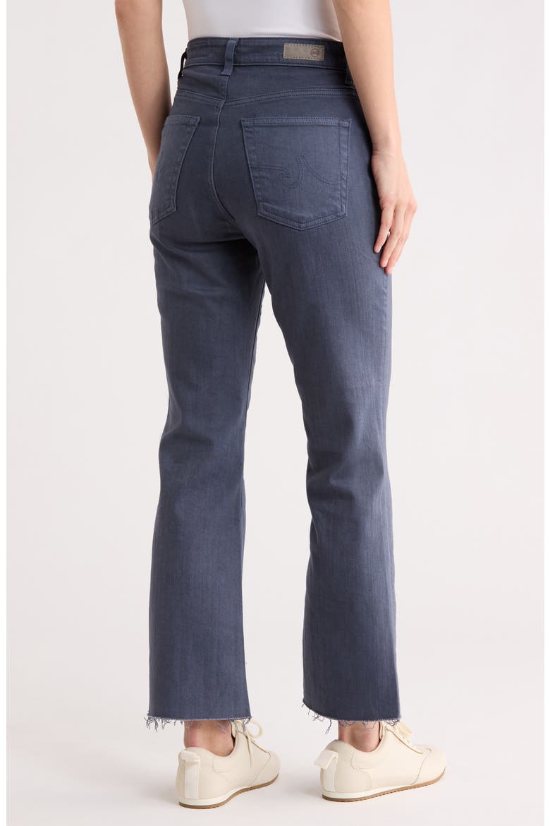 Kinsley High Waist Raw Hem Ankle Flare Jeans, Alternate, color, SULFUR BLUE NOTE