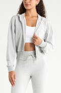 Zella Weekend Stretch Cotton Blend French Terry Hoodie