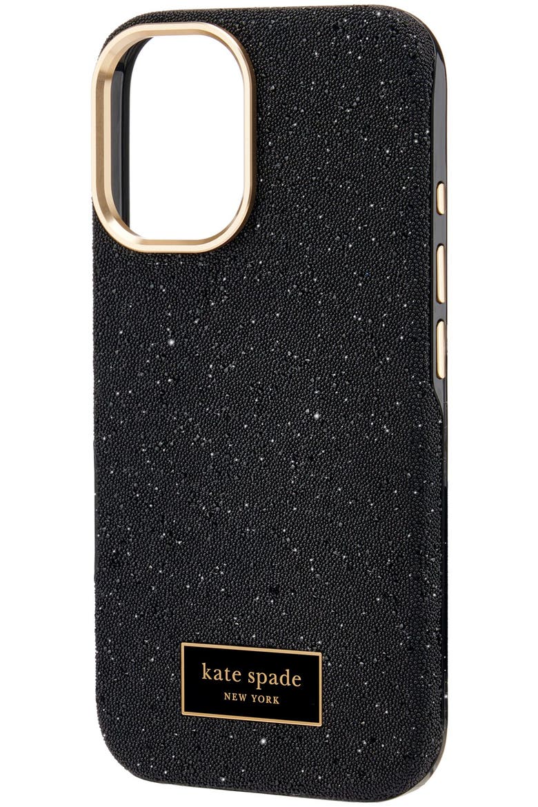 Crystal Pave MagSafe Case for Apple iPhone 16, Alternate, color, Black