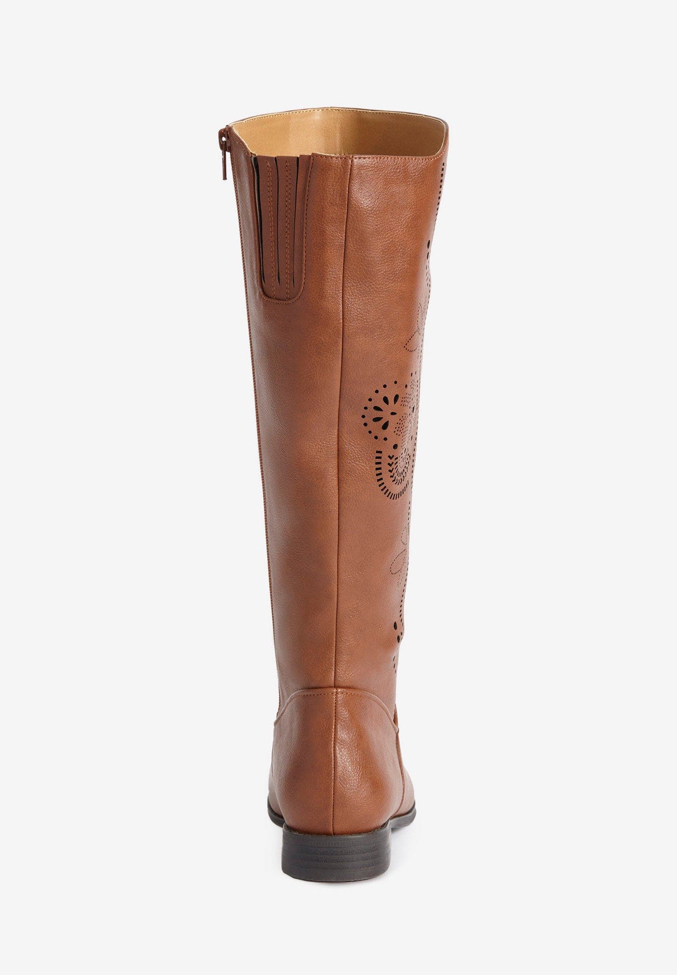 The Lili Wide Calf Boot, Alternate, color, BLACK