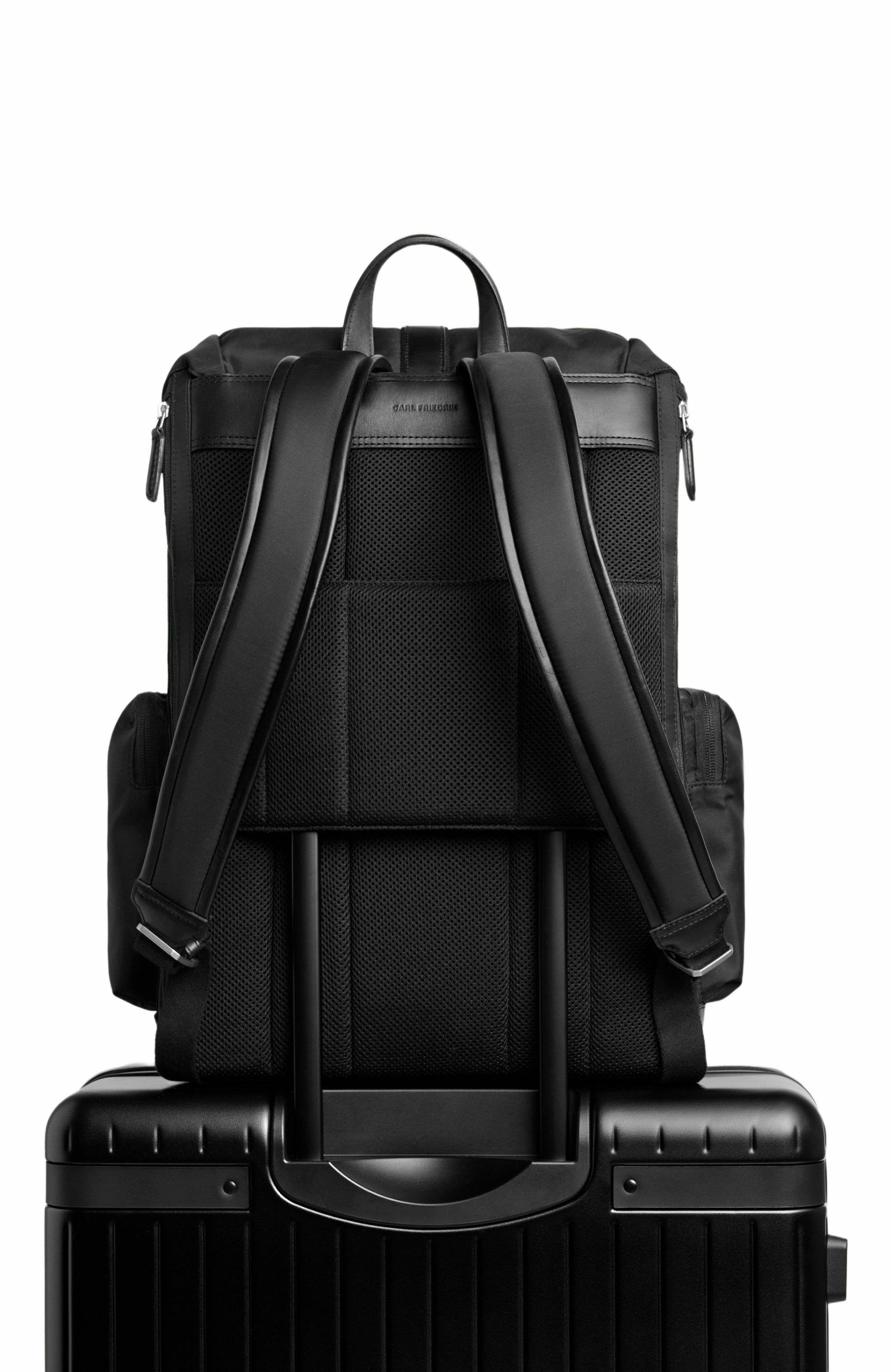 Carl Friedrik Traverse Backpack Nylon, Alternate, color, Black