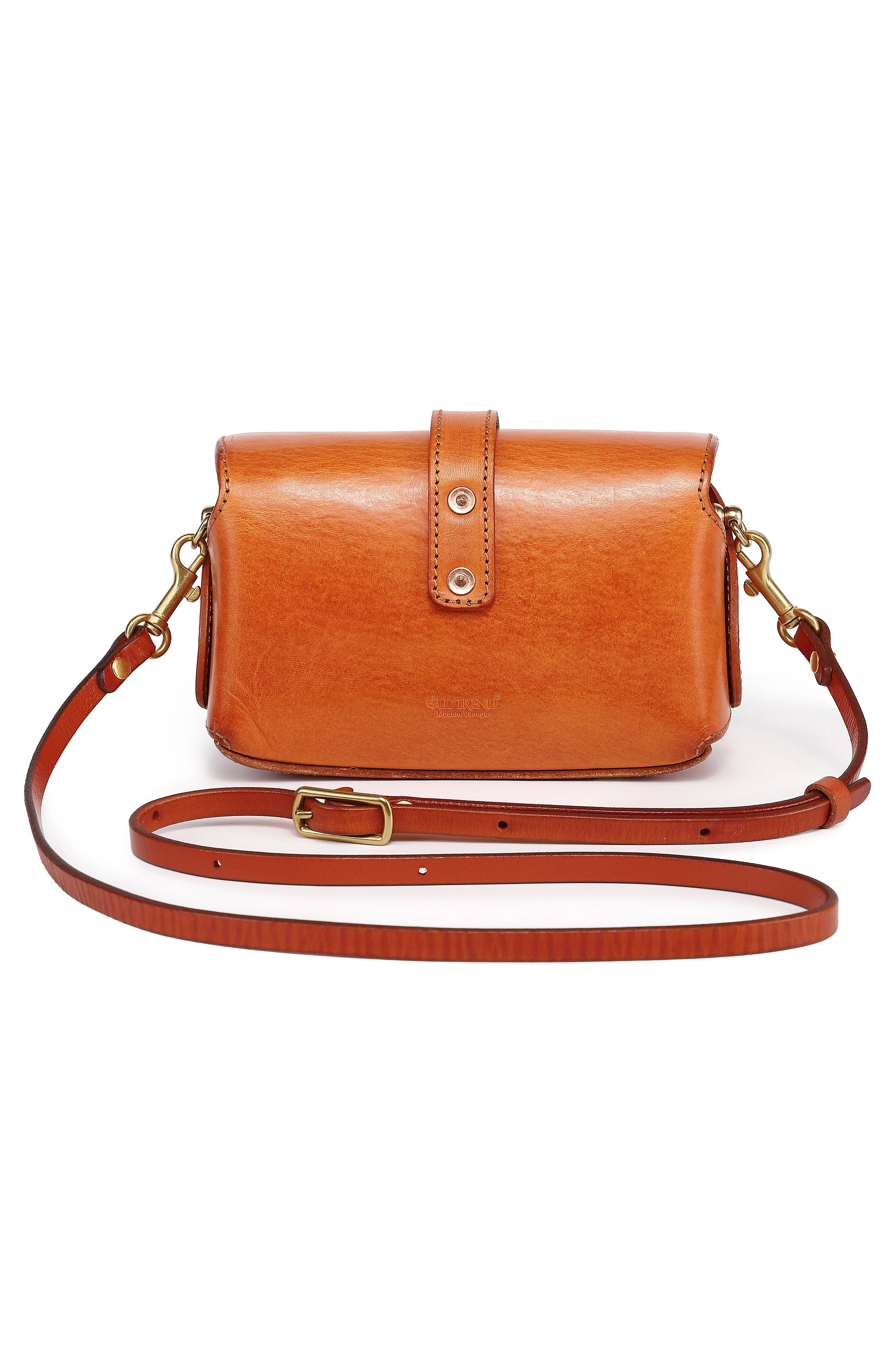 OLD TREND Pamela Leather Crossbody Bag, Alternate, color, Caramel