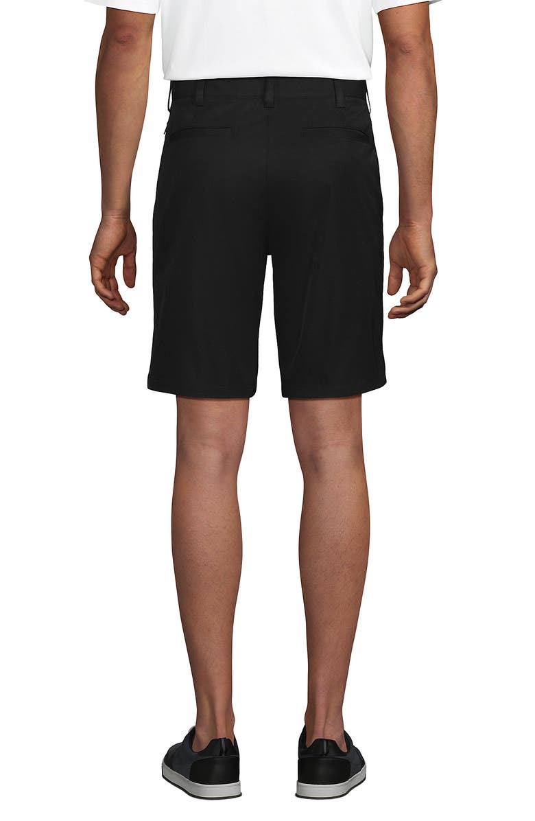 Lands' End School Uniform Active Chino Shorts, Alternate, color, Black